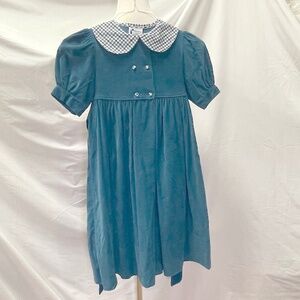 Monday’s Child Blue Green Corduroy Long Skirt Girls Dress Size 7